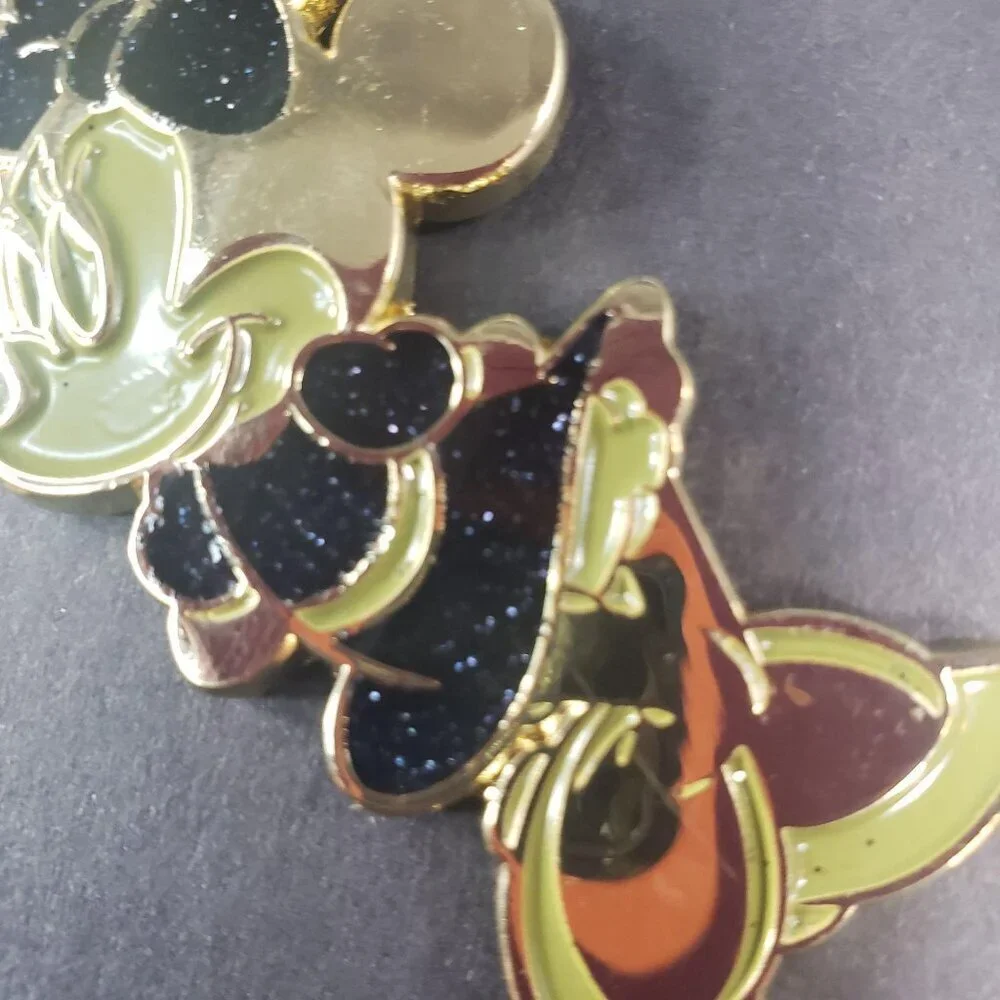 Disney Parks Minnie Mouse Keychain Glitter Hair Bow Bling Purse Clip Accessories